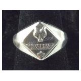 Sterling Silver Cub Scout Silver Ring (Broken