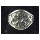Sterling Silver Southwestern Style Silver Ring,