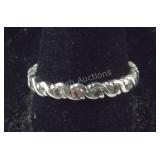 Sterling Silver Cubic Zirconia Eternity Band, 2.9