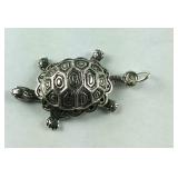 Sterling Silver  Turtle Charm, 3.1 grams