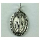 Sterling Silver Miraculous Silver Charm, 3.6