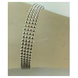 Sterling Silver 925 Italy Silver Bracelet, 8.5