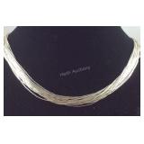Sterling Silver Multistrand Liquid Silver