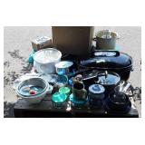 SKid lot with glass Anchor Hocking bowls,