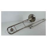 Saestro silver trombone with case, case needs
