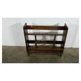 Encyclopedia rack, mid-century, 27" tall