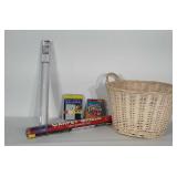 Large laundry sized woven basket, privacy window