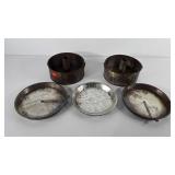 Bakeware, includes three pie pans and two bundt