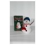 Fiber Optic Snowman with original box.  Stands