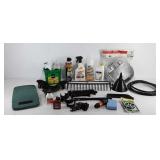 Tools, includes rake head, DirectTV system