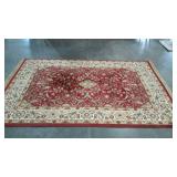 Area rug, earth tones, 64" x 91"