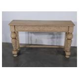 Sofa or Foyer Table, heavy carved decor,