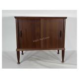 Record player stand with record storage. Stands