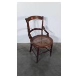Nice early Cane Seat Hip Chair solid condition