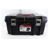 Hyper Tough 22" toolbox with lid and organizers,