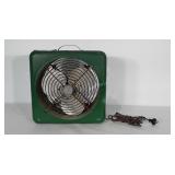 Vintage metal box fan. Measures approximately