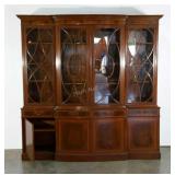 Extra large, two piece china cabinet. One key.