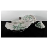 Wall hanging decorative shell fountain, three