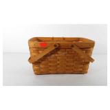 Longaberger basket with dual handles, 1995