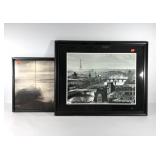 Wall art, Paris skyline picture, framed and