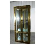 Mastercraft decorative display cabinet, golden