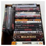 DVDs, includes Moulin Rouge, In the line of fire,