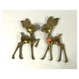 Brass doe wall hangings