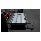 Warehouse Platform Cart 32x66" with the end rack