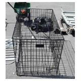 Wire kennel,  no clean out tray