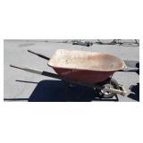 Metal wheelbarrow, contractors type, used still