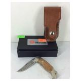 Knife, Boker German made with case and box tree