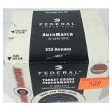 Ammo, federal Target grade 22 long rifle 325