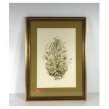 Watercolor painting, signed, framed and matted,