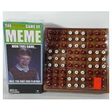 Unopened games, includes The Awesome game of Meme