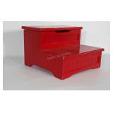 2 step stepstool. Top step has hidden storage.