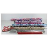 Group of wrapping paper, includes Minnie Mouse,