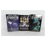 Star Trek books, paperbacks, three, seller code