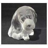 Viking glass dog statue,  4.5"