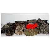 Camouflage clothing, hats, head coverings, fanny