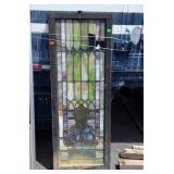 Leaded Stain glass window, missing a few pieces