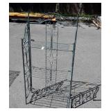 Metal folding plant stand