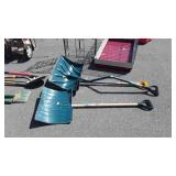 3 snow shovels