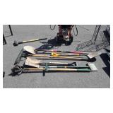 Long handle  tools, edgers, shovel, Weeders