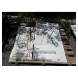 Marble slab lot, various sizes, one 10x32" with