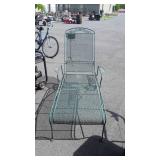 Wrought iron chaise lounge