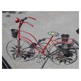 Bicycle plant stand, iron works Outdoor Garden