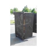 The Mosler Safe, huge Double Door safe, wooden