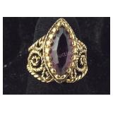 Gold plated ring size 6