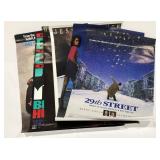 Movie Theater and video store posters, six,