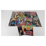 Comic books, ten Marvel titles including The New